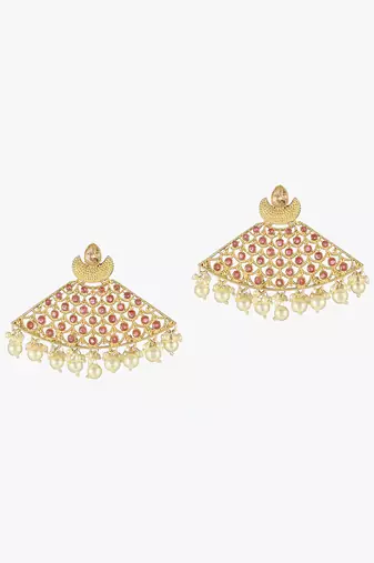 Women gold plated 24ct handcrafted earing