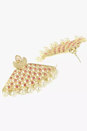 Women gold plated 24ct handcrafted earing