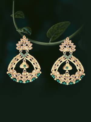 24ct gold-toned handcrafted earing 1