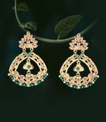 24ct gold-toned handcrafted earing