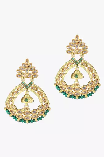 24ct gold-toned handcrafted earing