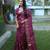 Women Wine Bandhej Silk And Zari Weaving Rich Pallu Saree With Blouse For Women