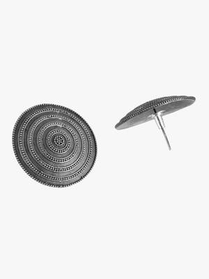 Silver-plated circular studs 4