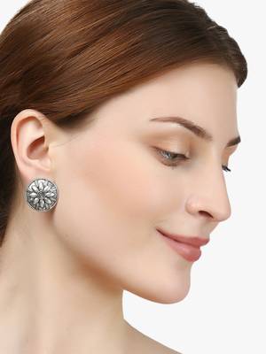 Look like silver circular shaped studs 2
