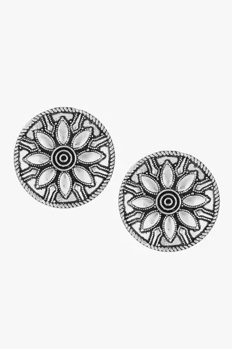 Look like silver circular shaped studs