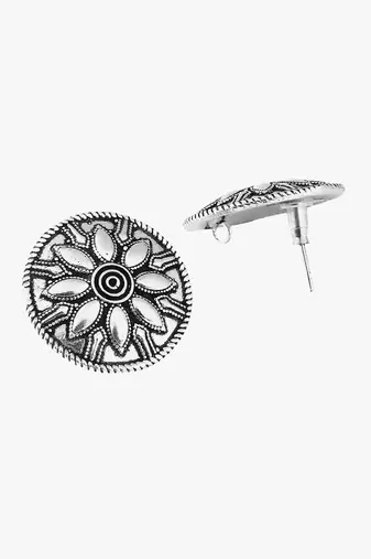 Look like silver circular shaped studs