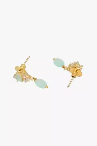 Gold-plated stone-studded pearl beaded traditional mangalsutra
