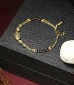 Women gold plated beaded stone mangalsutra/bracelet