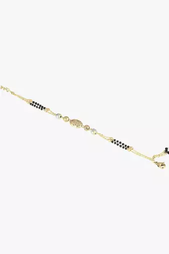 Women gold plated beaded stone mangalsutra/bracelet