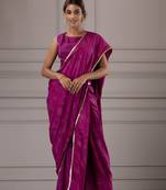 Ethnic Motifs Printed Satin Saree