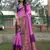 Women Pink Kanjivaram Bandhej Silk And Zari Weaving Border With Rich Pallu Saree With Blouse For Women