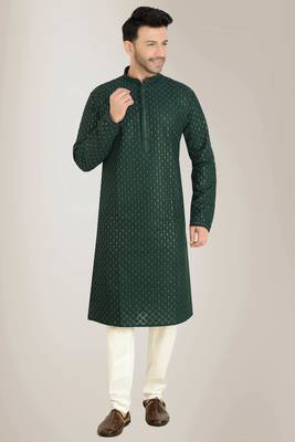 Arruga stylish georgette golden sequins kurta pajama 1