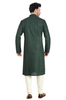 Arruga stylish georgette golden sequins kurta pajama 2