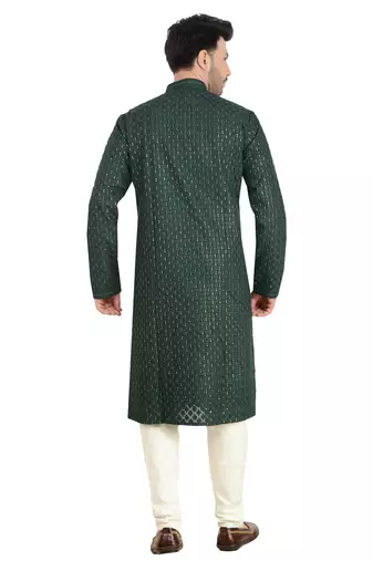 Arruga stylish georgette golden sequins kurta pajama