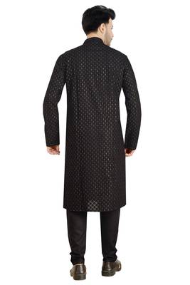 Arruga stylish georgette golden sequins kurta pajama 2