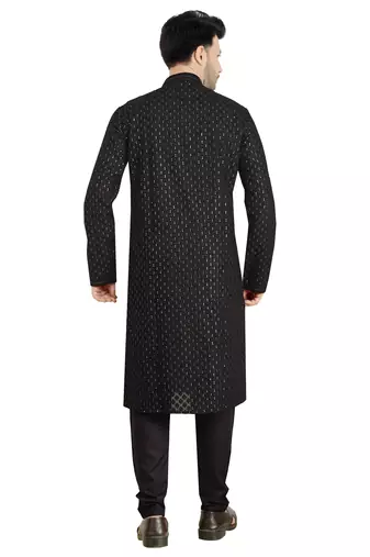 Arruga stylish georgette golden sequins kurta pajama
