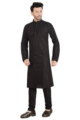 Arruga stylish georgette golden sequins kurta pajama 3