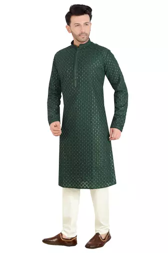 Arruga stylish georgette golden sequins kurta pajama