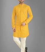 Arruga stylish cotton embroidery kurta pant