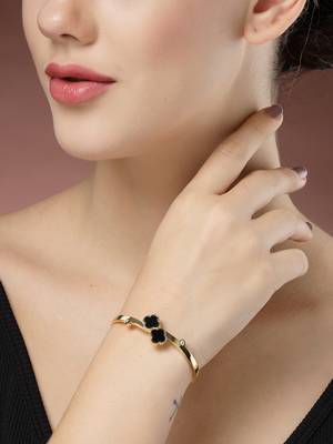 women gold-plated cuff bracelet 1