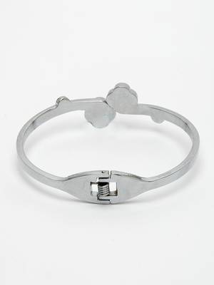 women silver-plated cuff bracelet 4