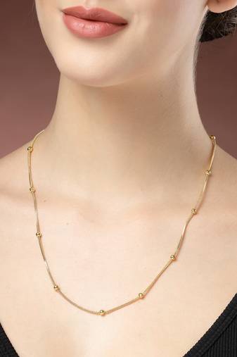 women gold-plated minimal chain