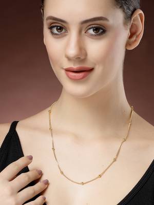 women gold-plated minimal chain 5