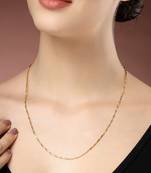 women gold-plated minimal chain