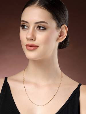 women gold-plated minimal chain 5