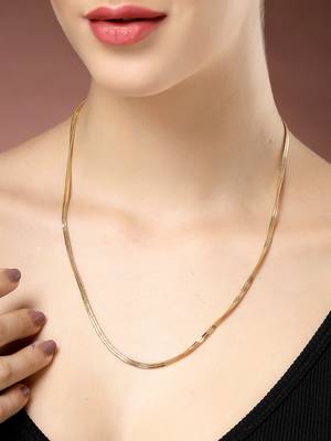 women gold-plated minimal chain 1