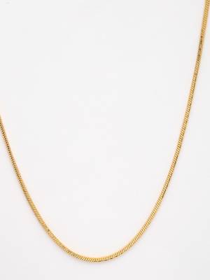 women set of 2 silver & gold rhodium-plated minimal chain 5