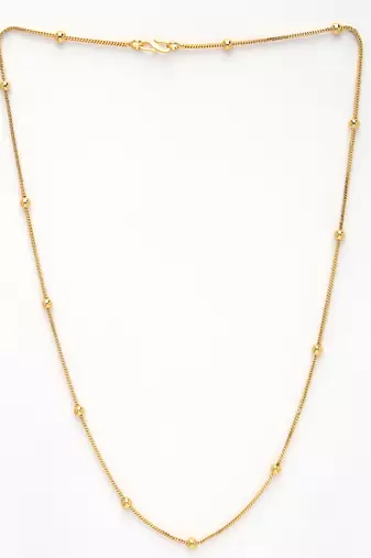 women set of 2 silver & gold rhodium-plated minimal chain