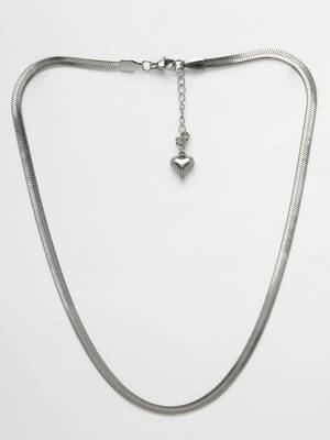 women set of 2 silver & gold rhodium-plated minimal chain 3