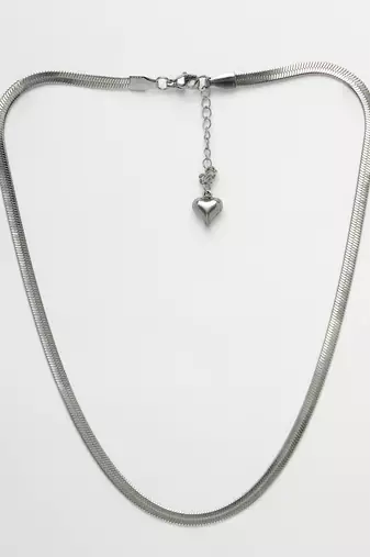 women set of 2 silver & gold rhodium-plated minimal chain