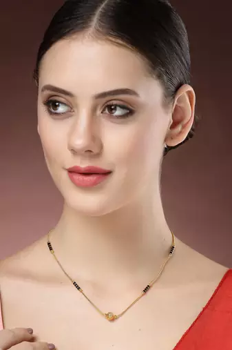women gold-plated mangalsutra