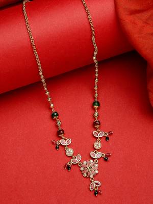 women multicolor gold-plated minimal chain 2