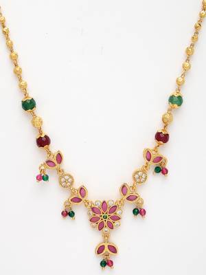 women multicolor gold-plated minimal chain 3