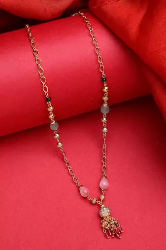 women multicolor gold-plated minimal chain