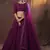 entrancing purple thread embroidered net festival lehenga set choli with dupatta