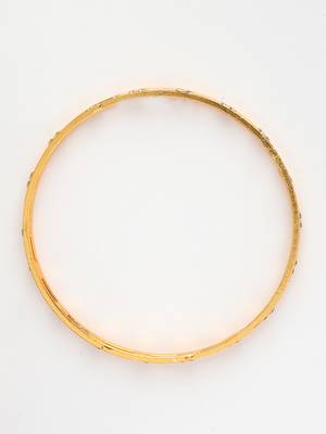 women set of 4 gold-plated cz stone-studded bangles 3
