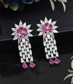 Rani color american diamond earrings