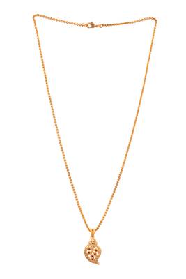 Mango pendant necklace MEDIUM length one gram gold 3