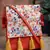 lush red & multi floral printed polycotton sling bag