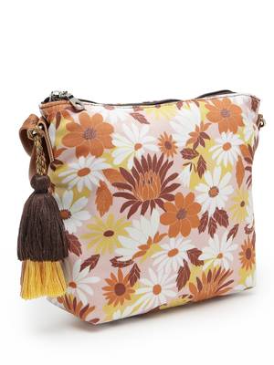 lush dusty pink & multi floral printed polycotton sling bag 5