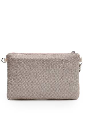 kooky silver & multi geometric embellished polycotton sling bag 5