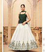  GREEN WOMEN PURE GEORGETTE LEHENGA CHOLI
