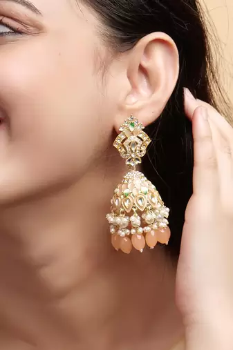   Traditional Jhumka Earrings For Wo  And Girls
