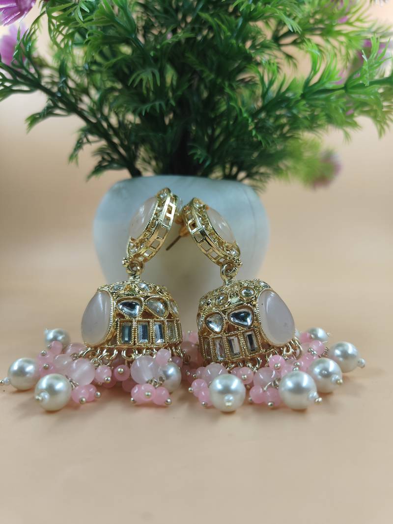   Jhumki Earrings For Wo  And Girls / Indian state t earrings for wedding, festival, Diwali