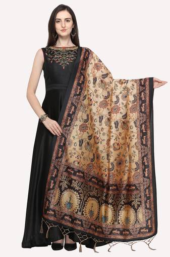 Digital print assam silk dupatta for women and girls to wear on gown chaniya choli kurti etc