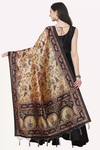 Digital print assam silk dupatta for women and girls to wear on gown chaniya choli kurti etc